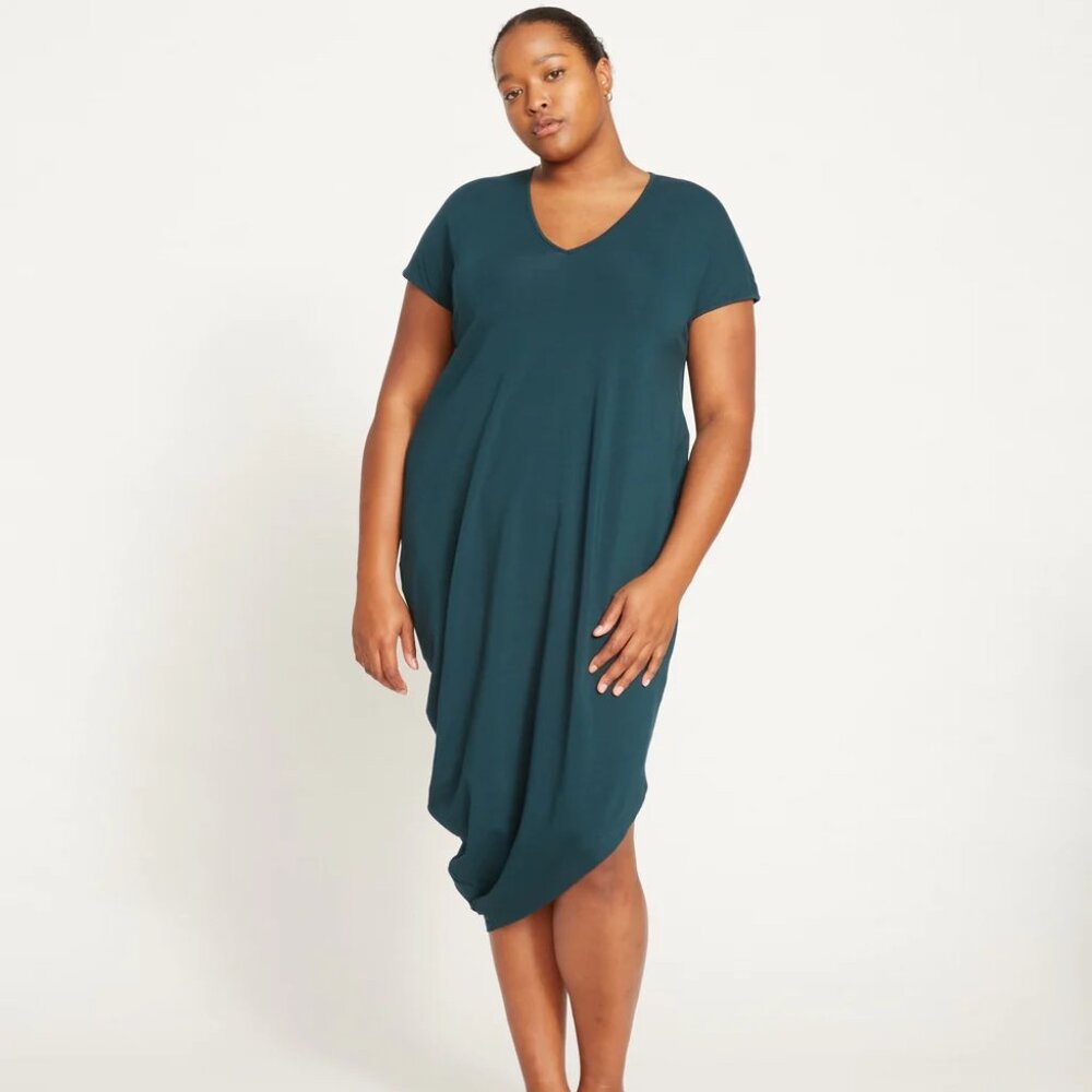 NTW Universal Standard Iconic Geneva Dress - Deep Sea (teal)